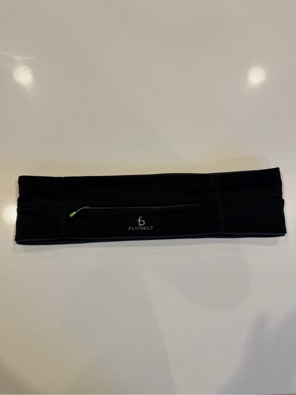 FlipBelt Zipper Running Belt - Black Large